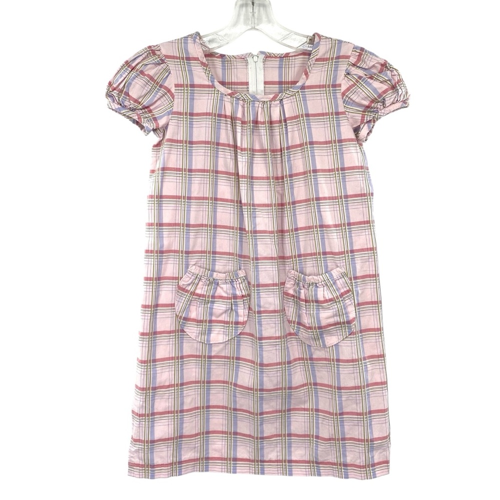 Pears and Bears Plaid Pink Dress Size 7